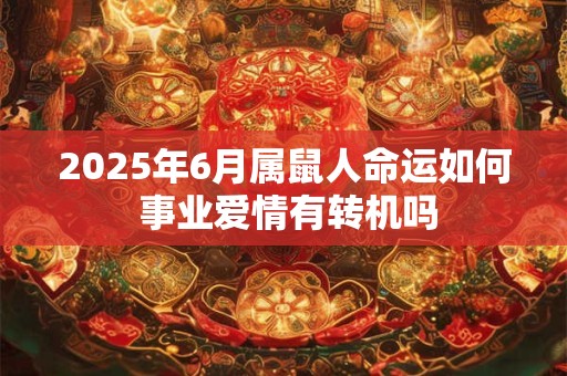 2025年6月属鼠人命运如何 事业爱情有转机吗