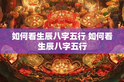 如何看生辰八字五行 如何看生辰八字五行