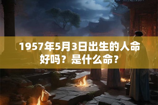 1957年5月3日出生的人命好吗?是什么命? 1957年5月3日出生的人命好吗?是什么命?