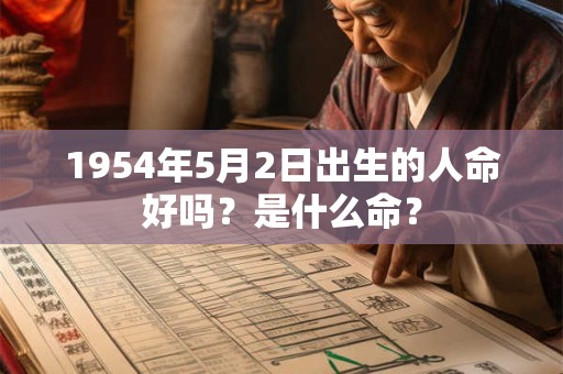 1954年5月2日出生的人命好吗？是什么命？