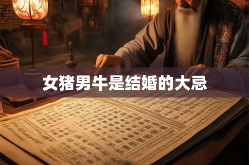 女猪男牛是结婚的大忌