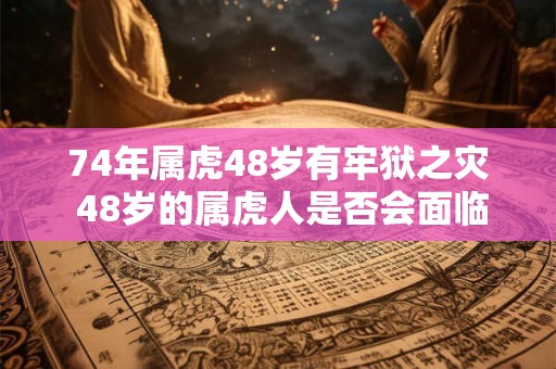 74年属虎48岁有牢狱之灾 48岁的属虎人是否会面临牢狱之灾