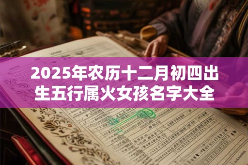 2025年农历十二月初四出生五行属火女孩名字大全