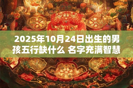 2025年10月24日出生的男孩五行缺什么 名字充满智慧推荐