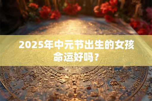 2025年中元节出生的女孩命运好吗？