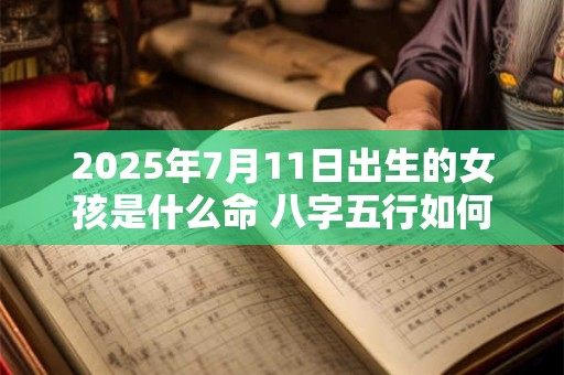 2025年7月11日出生的女孩是什么命 八字五行如何解析