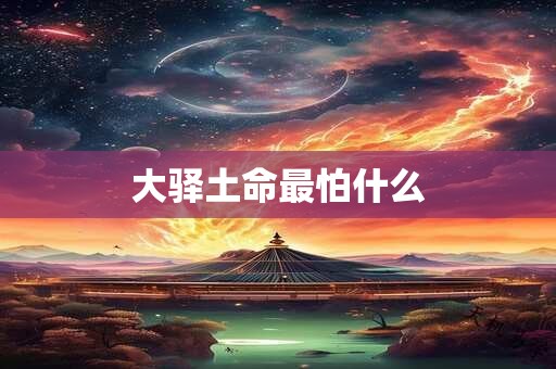 大驿土命最怕什么