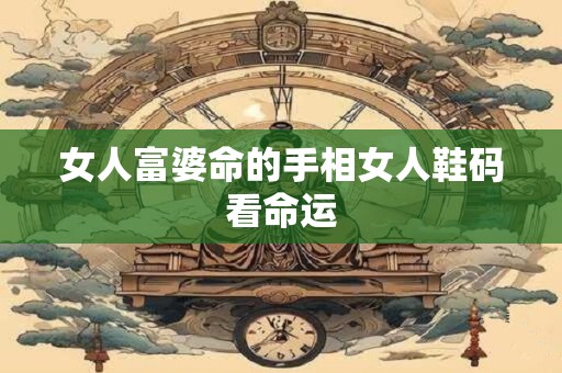 女人富婆命的手相女人鞋码看命运
