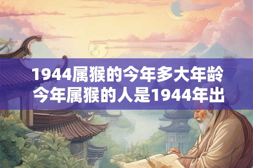 1944属猴的今年多大年龄 今年属猴的人是1944年出生的他们今年多少岁