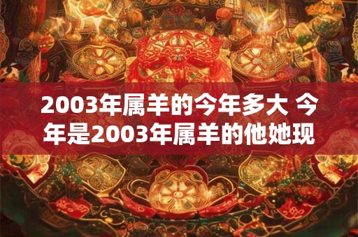 2003年属羊的今年多大 今年是2003年属羊的他她现在多大了 2003年属羊的今年多大 今年是2003年属羊的他她现在多大了