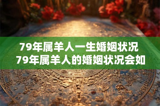 79年属羊人一生婚姻状况 79年属羊人的婚姻状况会如何