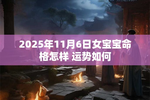 2025年11月6日女宝宝命格怎样 运势如何