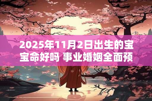 2025年11月2日出生的宝宝命好吗 事业婚姻全面预测