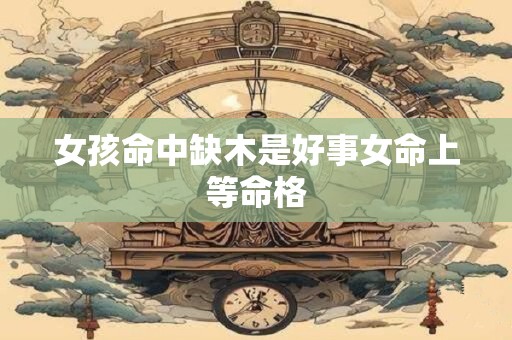 女孩命中缺木是好事女命上等命格