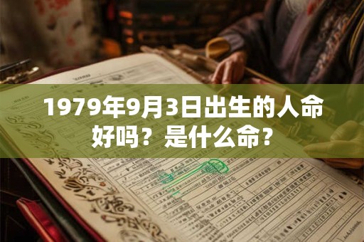 1979年9月3日出生的人命好吗？是什么命？