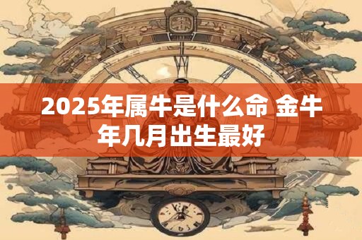 2025年属牛是什么命 金牛年几月出生最好