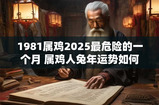 1981属鸡2025最危险的一个月 属鸡人兔年运势如何