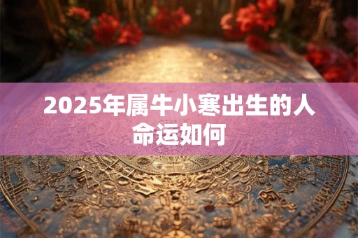 2025年属牛小寒出生的人命运如何