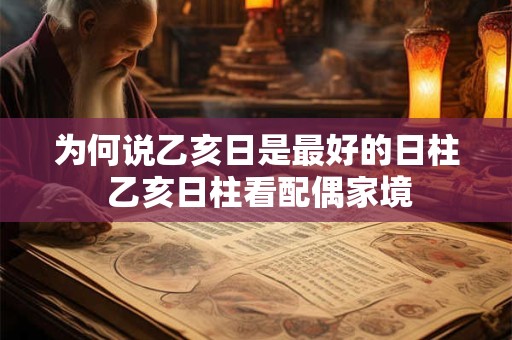 为何说乙亥日是最好的日柱 乙亥日柱看配偶家境
