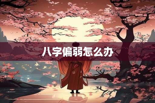 八字偏弱怎么办