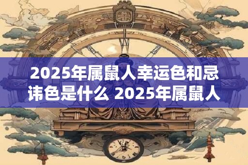 2025年属鼠人幸运色和忌讳色是什么 2025年属鼠人有哪些忌讳