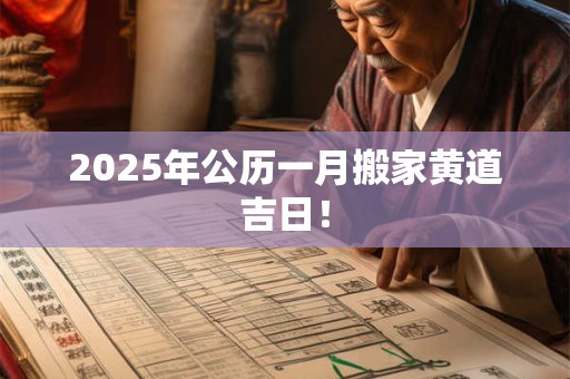 2025年公历一月搬家黄道吉日! 2025年公历一月搬家黄道吉日!