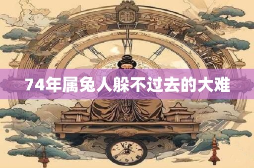 74年属兔人躲不过去的大难
