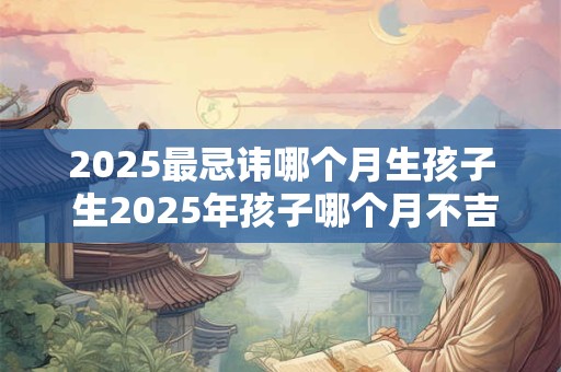 2025最忌讳哪个月生孩子 生2025年孩子哪个月不吉利