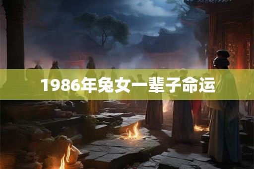 1986年兔女一辈子命运