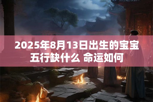 2025年8月13日出生的宝宝五行缺什么 命运如何