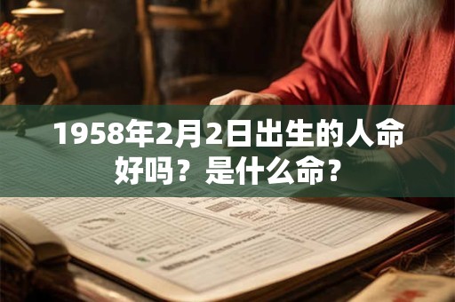 1958年2月2日出生的人命好吗？是什么命？