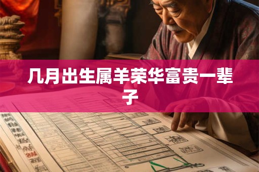 几月出生属羊荣华富贵一辈子