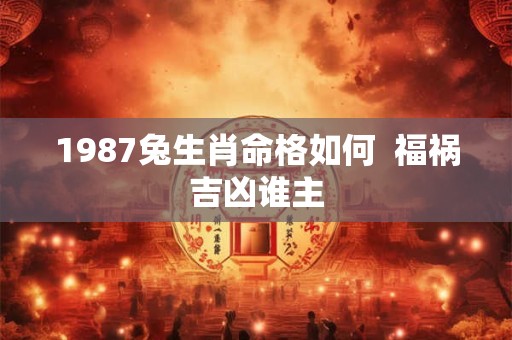 1987兔生肖命格如何  福祸吉凶谁主