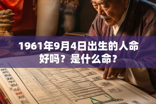 1961年9月4日出生的人命好吗？是什么命？