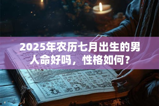 2025年农历七月出生的男人命好吗，性格如何？