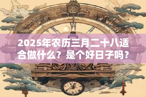 2026年农历三月二十八适合做什么？是个好日子吗？