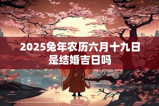 2025兔年农历六月十九日是结婚吉日吗