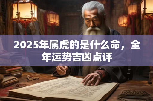 2025年属虎的是什么命，全年运势吉凶点评