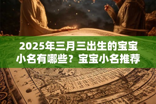 2025年三月三出生的宝宝小名有哪些？宝宝小名推荐