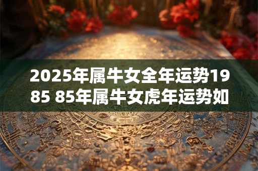 2025年属牛女全年运势1985 85年属牛女虎年运势如何