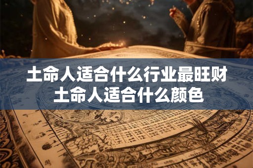 详细阅读:土命人适合什么行业最旺财 土命人适合什么颜色 土命人适合什么行业最旺财 土命人适合什么颜色