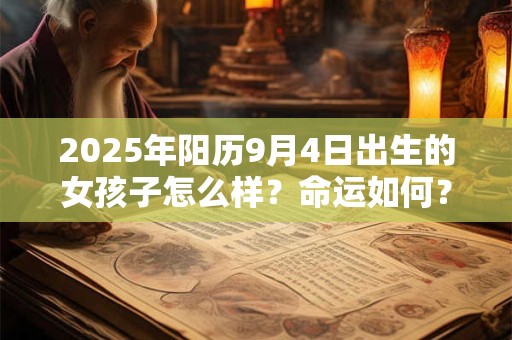 2025年阳历9月4日出生的女孩子怎么样？命运如何？