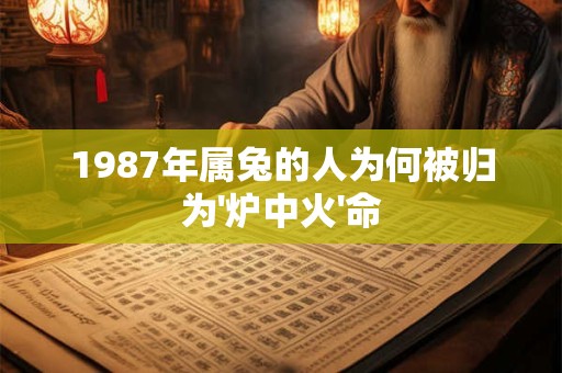 1987年属兔的人为何被归为'炉中火'命