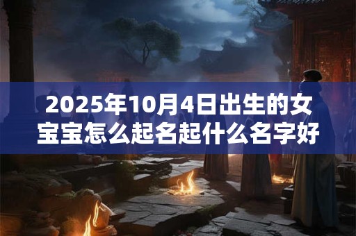 2025年10月4日出生的女宝宝怎么起名起什么名字好？