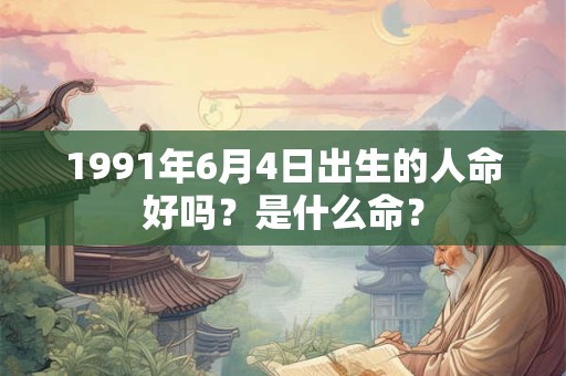 1991年6月4日出生的人命好吗？是什么命？
