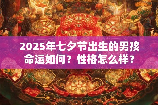 2025年七夕节出生的男孩命运如何？性格怎么样？