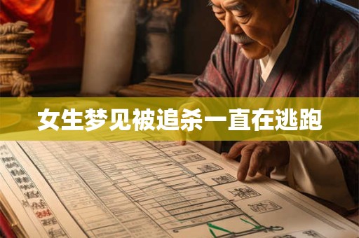 女生梦见被追杀一直在逃跑