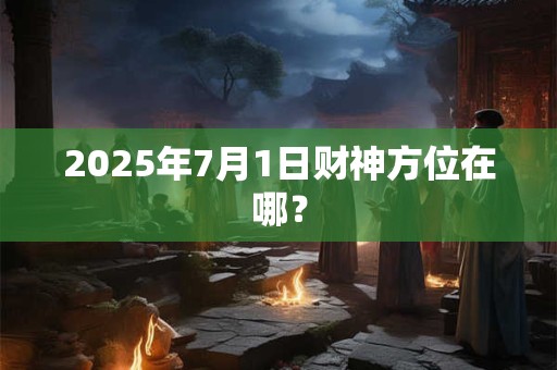 2025年7月1日财神方位在哪? 2025年7月1日财神方位在哪?