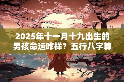 2025年十一月十九出生的男孩命运咋样？五行八字算命