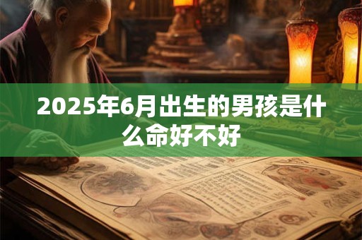 2025年6月出生的男孩是什么命好不好